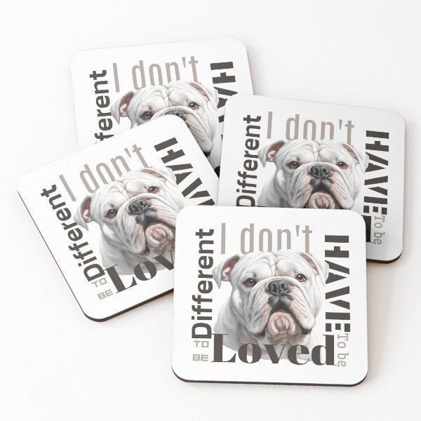 Item preview, English Bulldog | Being Loved | White designed and sold by Twinmommy Store.