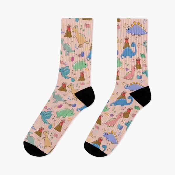Item preview, Lovely dinosaurs pink background designed and sold by Silviaclara.