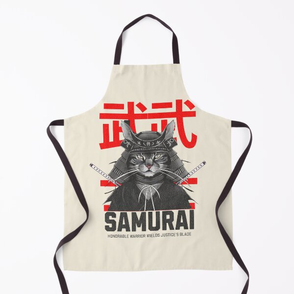 Item preview, Japanese Samurai Cat, Ninja Cat, Cat Assasin designed and sold by Mariana Piana.
