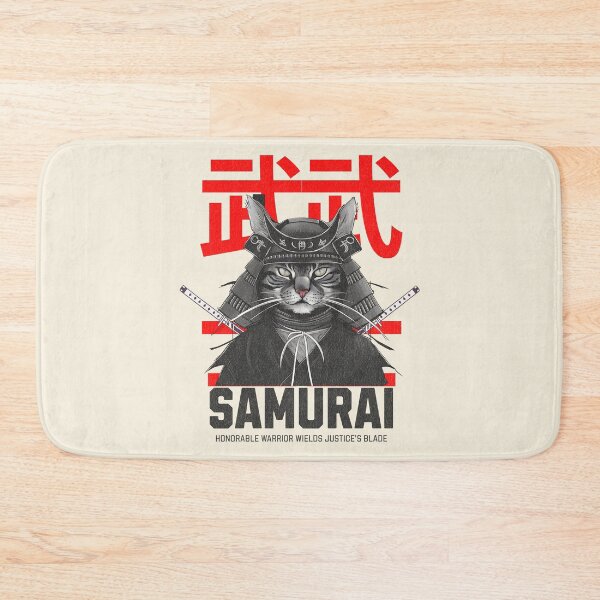 Item preview, Japanese Samurai Cat, Ninja Cat, Cat Assasin designed and sold by Mariana Piana.