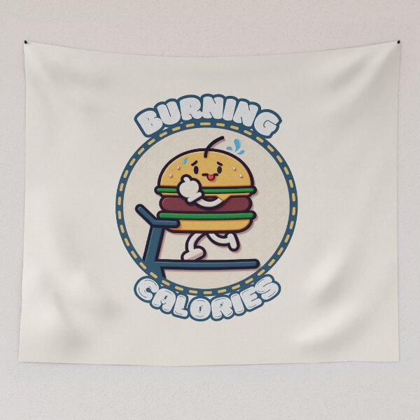 Item preview, Kawaii Burger Exercise GYM designed and sold by GALUMARKET.