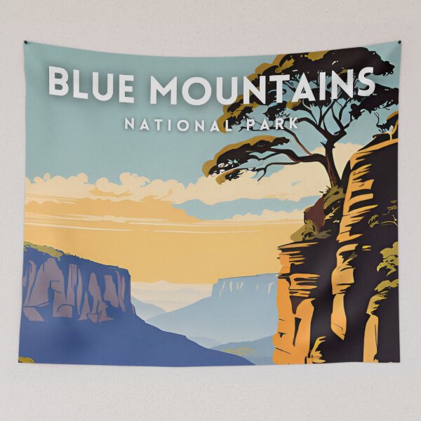 Item preview, Blue Mountains National Park Australia designed and sold by ZionPosteria.