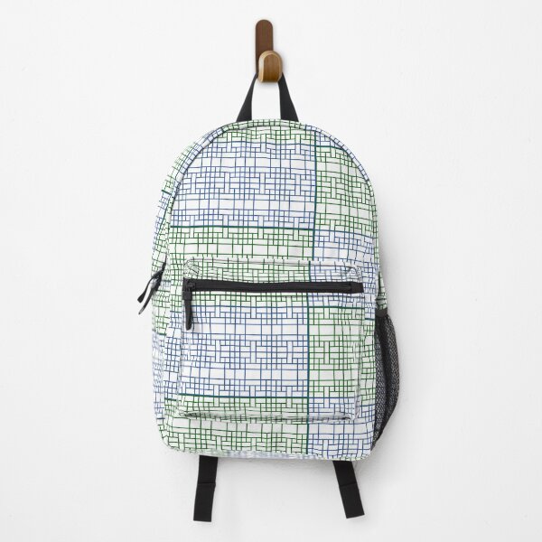 Item preview, Green& Blue East Asian patterns on White designed and sold by Eastspacebubble.