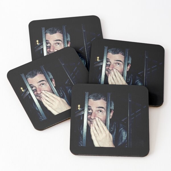 Item preview, Photography portrait crazy man behind bars designed and sold by Carré Comme Orange.