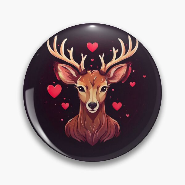 Item preview, Deer with Hearts designed and sold by Planetporridge.