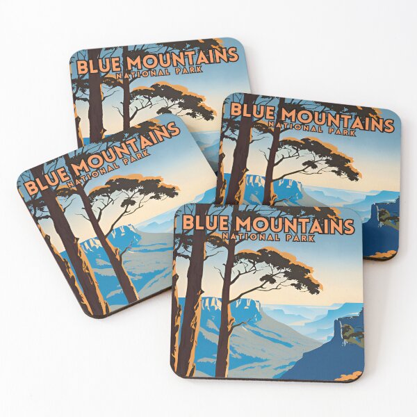 Item preview, Blue Mountains National Park Traditional Travel Poster designed and sold by ZionPosteria.