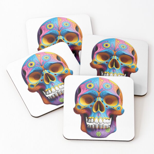 Item preview, Colorful Skull designed and sold by Anthony Burdick.