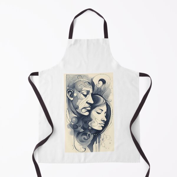 Item preview, Abstract couples faces in ink designed and sold by K1ndo.