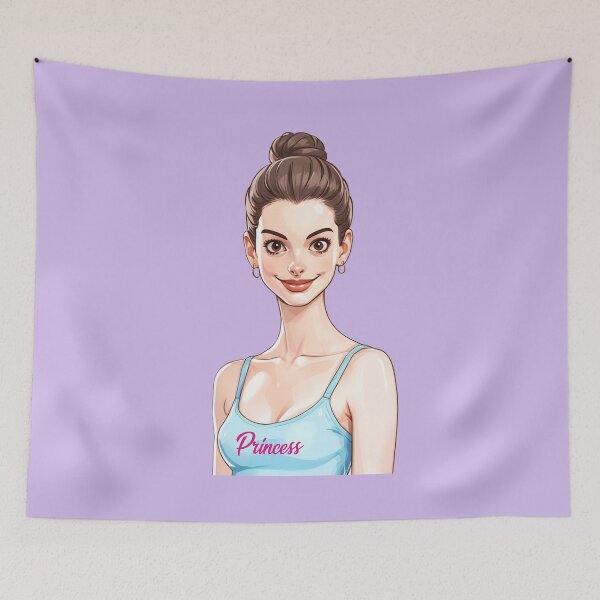 Item preview, The Princess Diaries Mia Thermopolis Anne Hathaway Cartoon  designed and sold by baranskini.