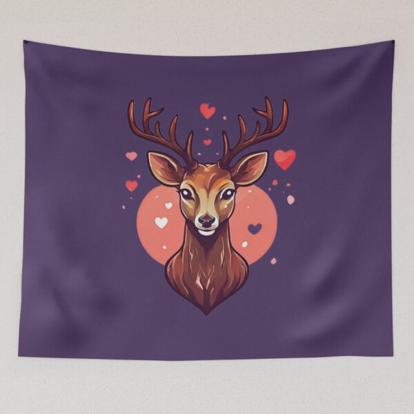 Item preview, Deer and Hearts Design designed and sold by Planetporridge.
