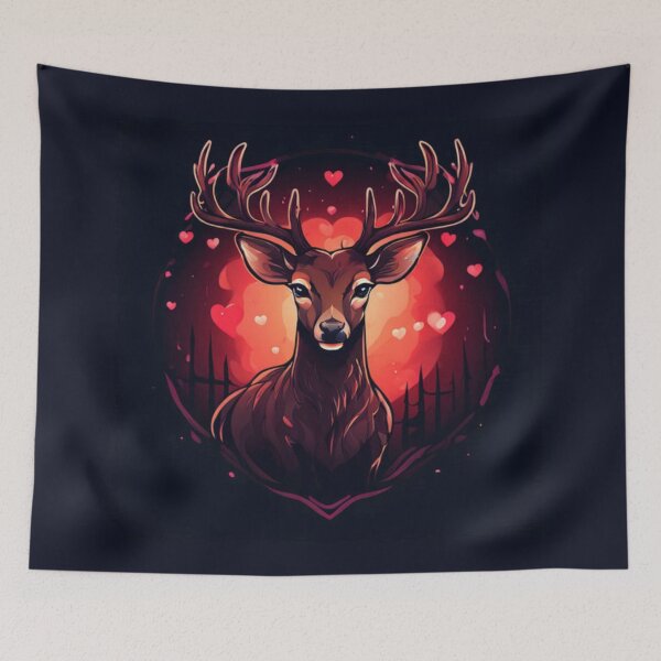 Item preview, Deer and Hearts designed and sold by Planetporridge.