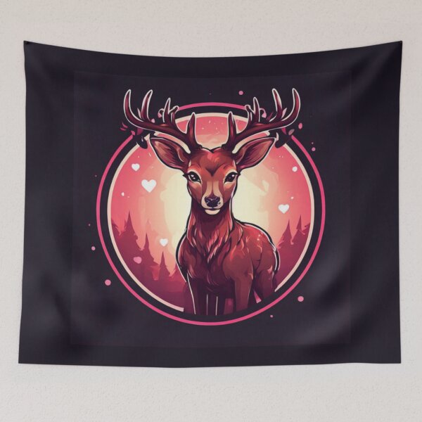 Item preview, Cute Deer with Hearts designed and sold by Planetporridge.
