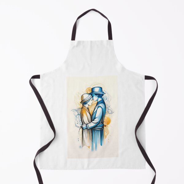 Item preview, Lively Gold & blue couple designed and sold by K1ndo.