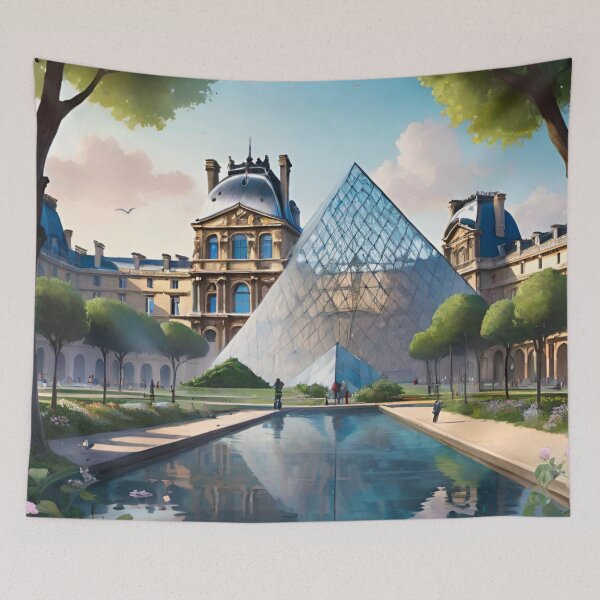 Item preview, Pyramidal Splendor: The Louvre Pyramid designed and sold by GrizzlyCollective.