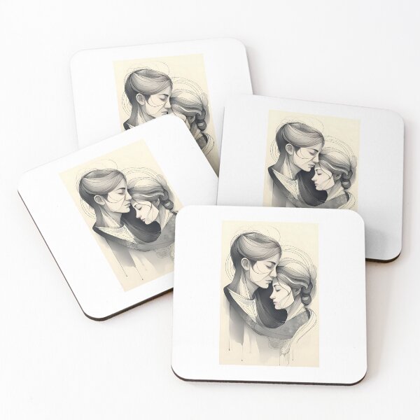 Item preview, Unified ink lesbian couple designed and sold by K1ndo.