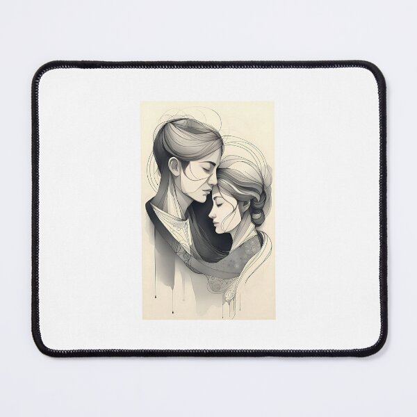 Item preview, Unified ink lesbian couple designed and sold by K1ndo.