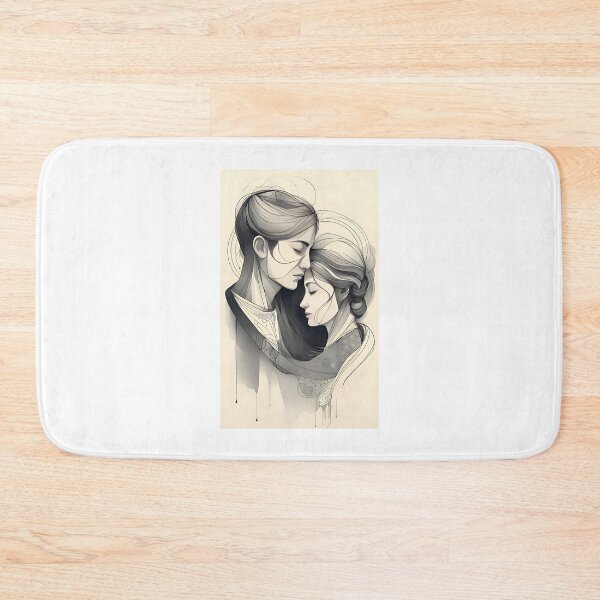 Item preview, Unified ink lesbian couple designed and sold by K1ndo.