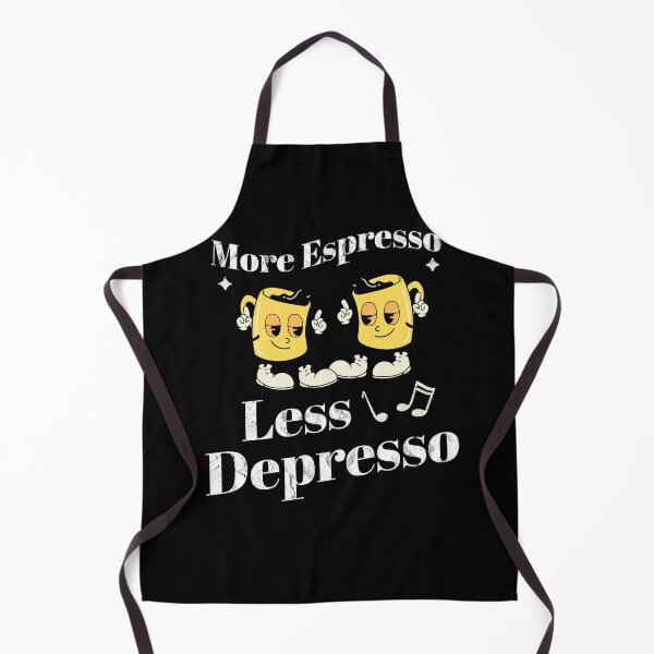 Item preview, Funny Coffee Saying More Espresso Less Depresso Mental Health  designed and sold by GroovyFusion.