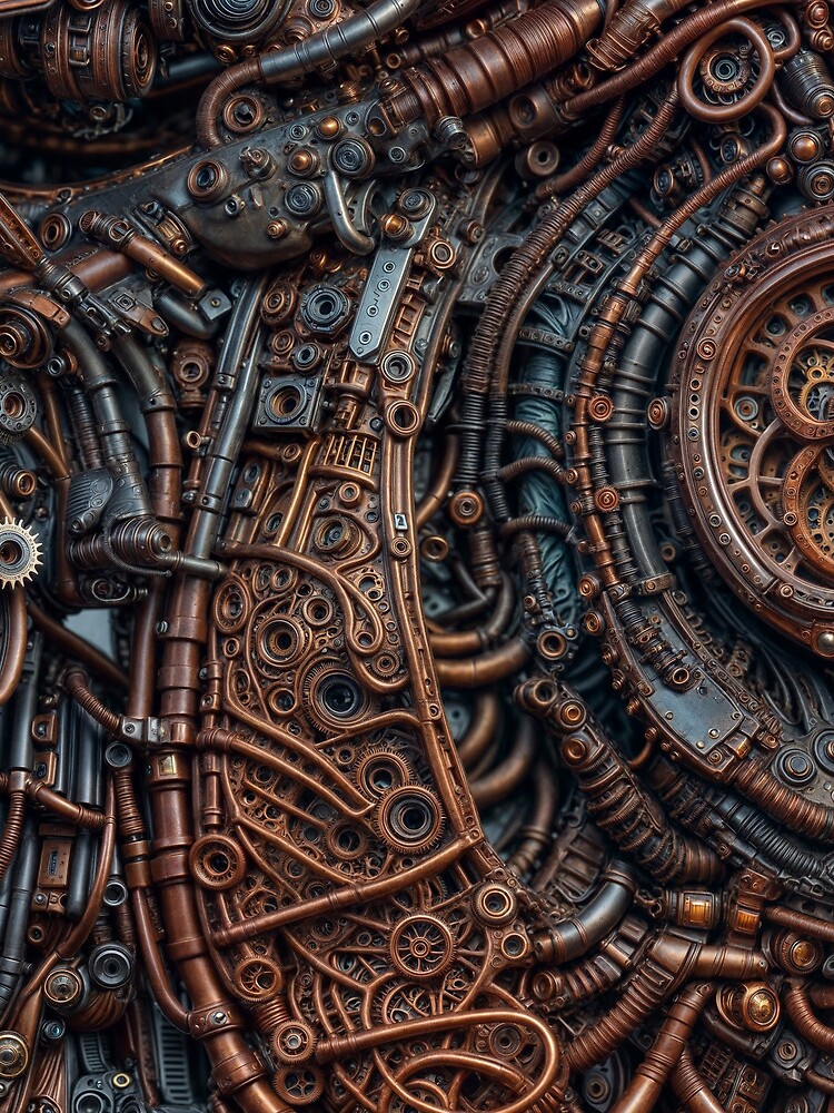Aperçu 3 sur 3. Sac à cordon avec l'œuvre Steampunk 10 créée et vendue par oduchossoir.