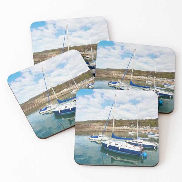 Item preview, Sailboats Reflected in Calm Harbour Waters designed and sold by Dorset Girl.