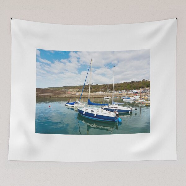 Item preview, Sailboats Reflected in Calm Harbour Waters designed and sold by Dorset Girl.