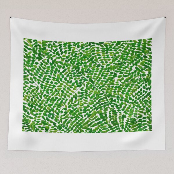 Item preview, Green Leaf Strands Pattern Artwork, Hand Painted and Digitally Enhanced  designed and sold by RayanaArt.