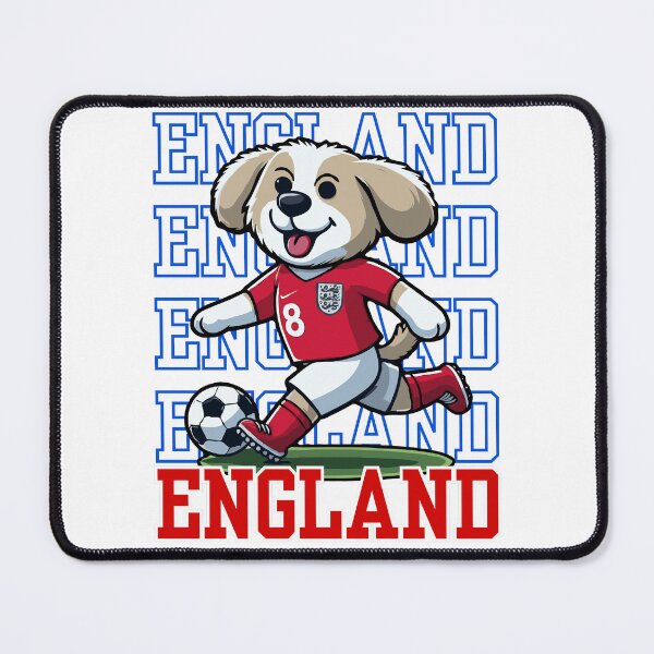 Item preview, Dog Playing Football | England Edition designed and sold by McThingummy.