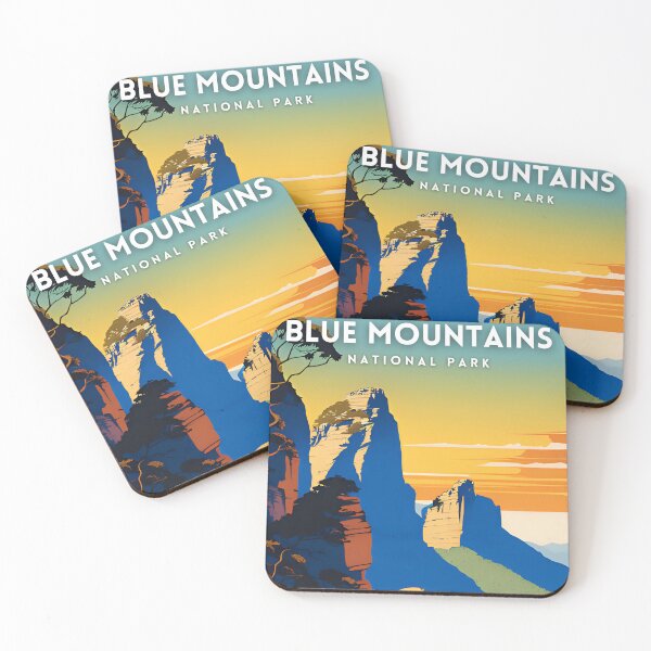 Item preview, Blue Mountains National Park Vintage Travel designed and sold by ZionPosteria.