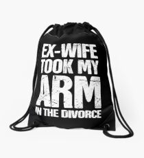 Funny Gift For Amputated Arm Amputee Present Drawstring Bag
