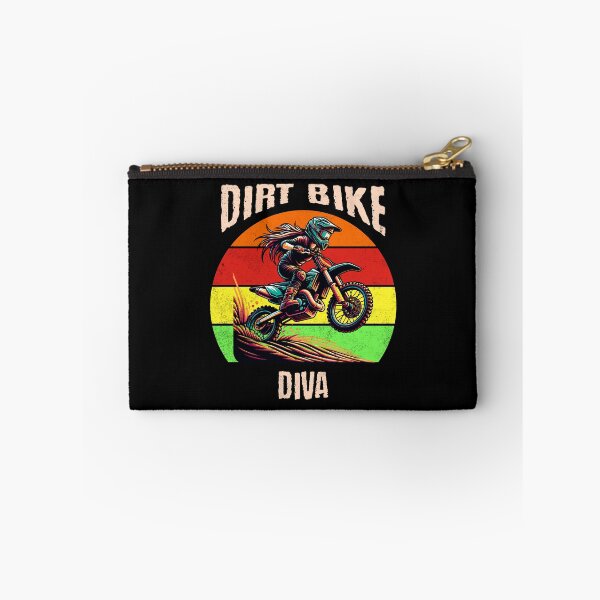 Item preview, Dirt Bike Diva Racing Motorcycles Dirt Bike Rider Motocross Dirt Track Motorbike Girl Women designed and sold by CarantinedChaos.