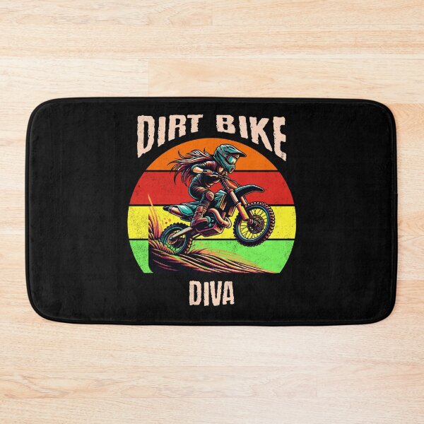 Item preview, Dirt Bike Diva Racing Motorcycles Dirt Bike Rider Motocross Dirt Track Motorbike Girl Women designed and sold by CarantinedChaos.