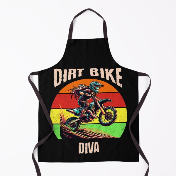 Item preview, Dirt Bike Diva Racing Motorcycles Dirt Bike Rider Motocross Dirt Track Motorbike Girl Women designed and sold by CarantinedChaos.