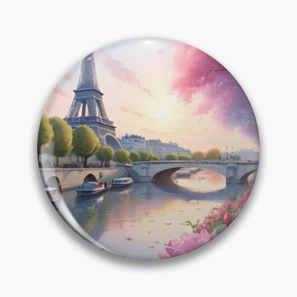 Item preview, Springtime Splendor: Eiffel Tower Overlooking the Seine River designed and sold by GrizzlyCollective.