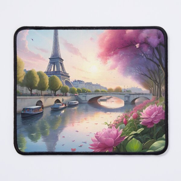 Item preview, Springtime Splendor: Eiffel Tower Overlooking the Seine River designed and sold by GrizzlyCollective.