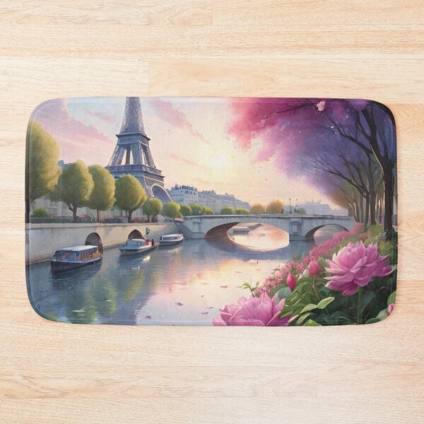 Item preview, Springtime Splendor: Eiffel Tower Overlooking the Seine River designed and sold by GrizzlyCollective.