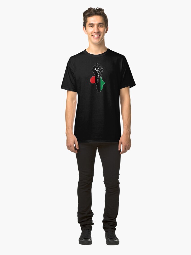 Alternate view of Black fist Africa custom Tee Classic T-Shirt