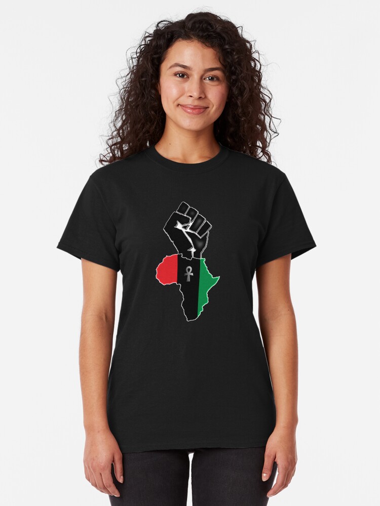 Alternate view of Black fist Africa custom Tee Classic T-Shirt