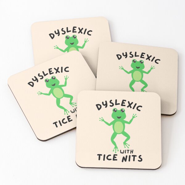 Item preview, Dyslexic With Tice Nits Frog Pun Dyslexia designed and sold by SunfullyYours.