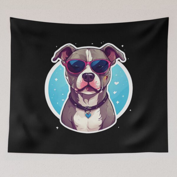 Item preview, Pitbull with Sunglases Design designed and sold by Planetporridge.