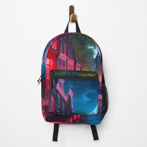 Item preview, Nightfall in Amsterdam: Red Light District Canal Glow designed and sold by GrizzlyCollective.