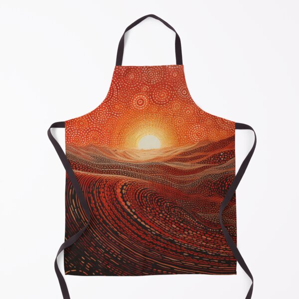 Item preview, Aboriginal Inspired Dot Art - Red Valley designed and sold by GrinGalore.