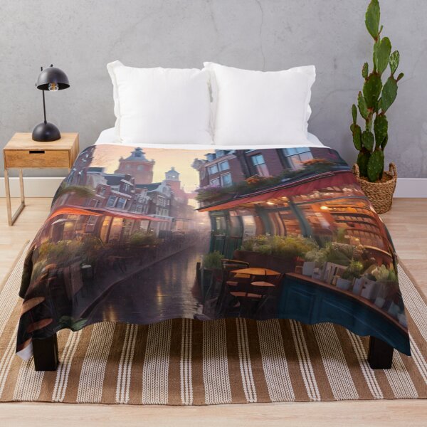 Item preview, Rainy Day in Amsterdam: Narrow Streets Underneath the Drizzle designed and sold by GrizzlyCollective.