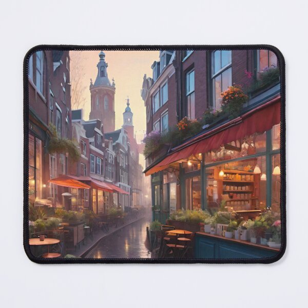 Item preview, Rainy Day in Amsterdam: Narrow Streets Underneath the Drizzle designed and sold by GrizzlyCollective.