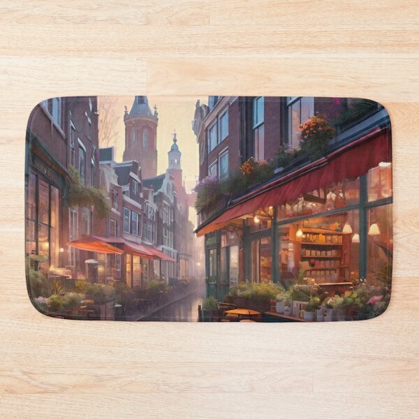 Item preview, Rainy Day in Amsterdam: Narrow Streets Underneath the Drizzle designed and sold by GrizzlyCollective.