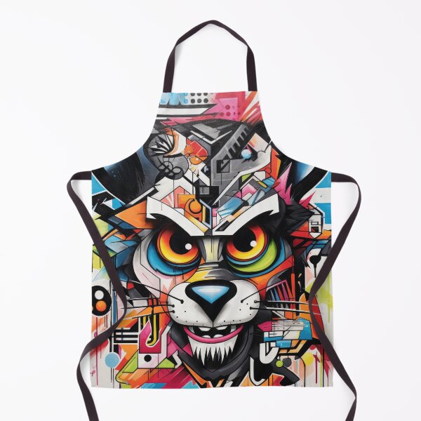 Item preview, Tasmanian devil abstract wallart graffiti geometry comic designed and sold by Toms Tee.