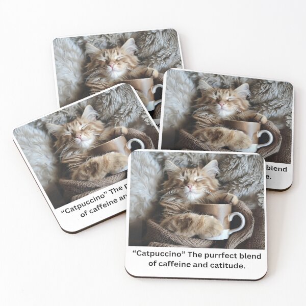 Item preview, "Catpuccino" The perfect blend of caffeine and attitude Coffee, Mugs, Cats and Kittens designed and sold by PedalPowerGFX.