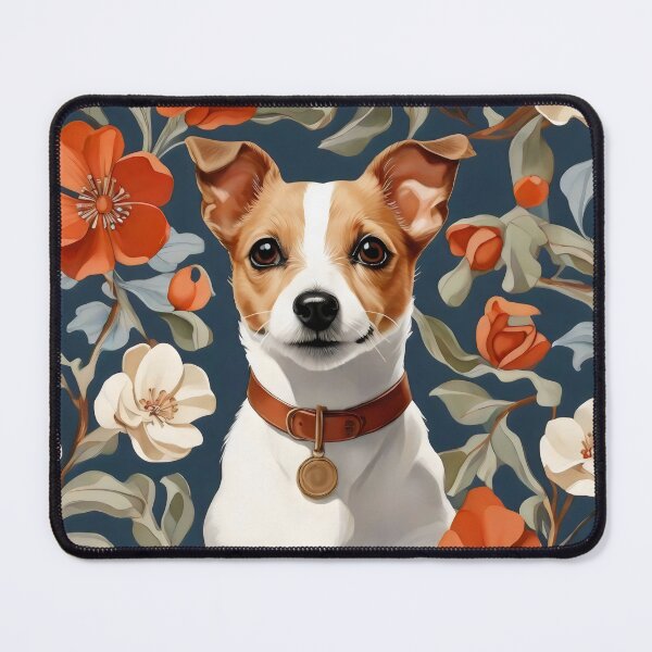 Artikelvorschau, Jack Russell Terrier inspiriert von Georgia O Keeffe entworfen und verkauft von bloomandbark.