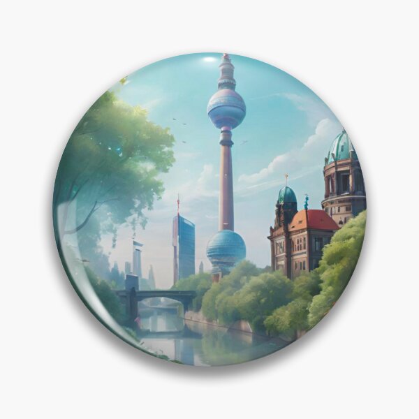 Item preview, Berlin Skyline: River Spree with TV Tower and Berlin Cathedral designed and sold by GrizzlyCollective.