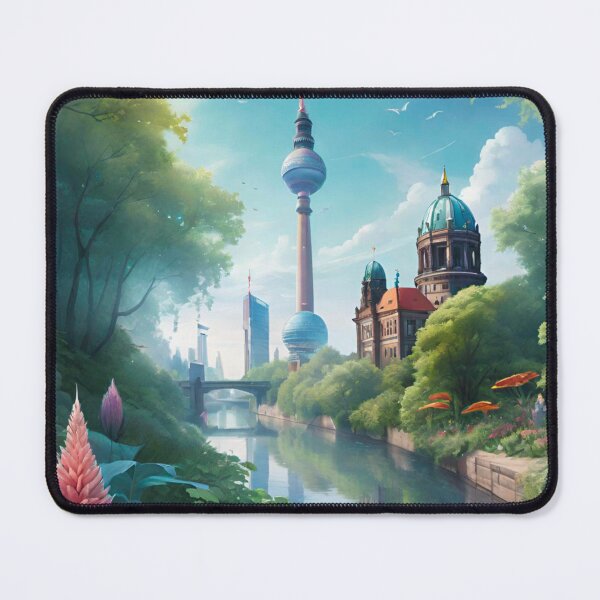 Item preview, Berlin Skyline: River Spree with TV Tower and Berlin Cathedral designed and sold by GrizzlyCollective.