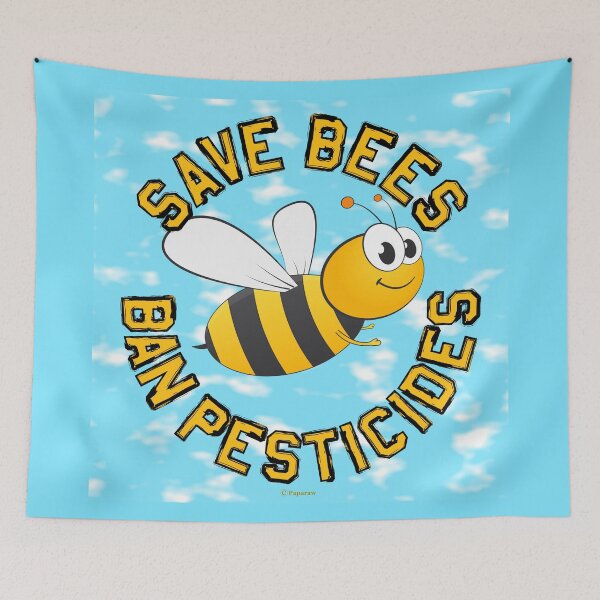 Item preview, SAVE BEES BAN PESTICIDES designed and sold by Paparaw.